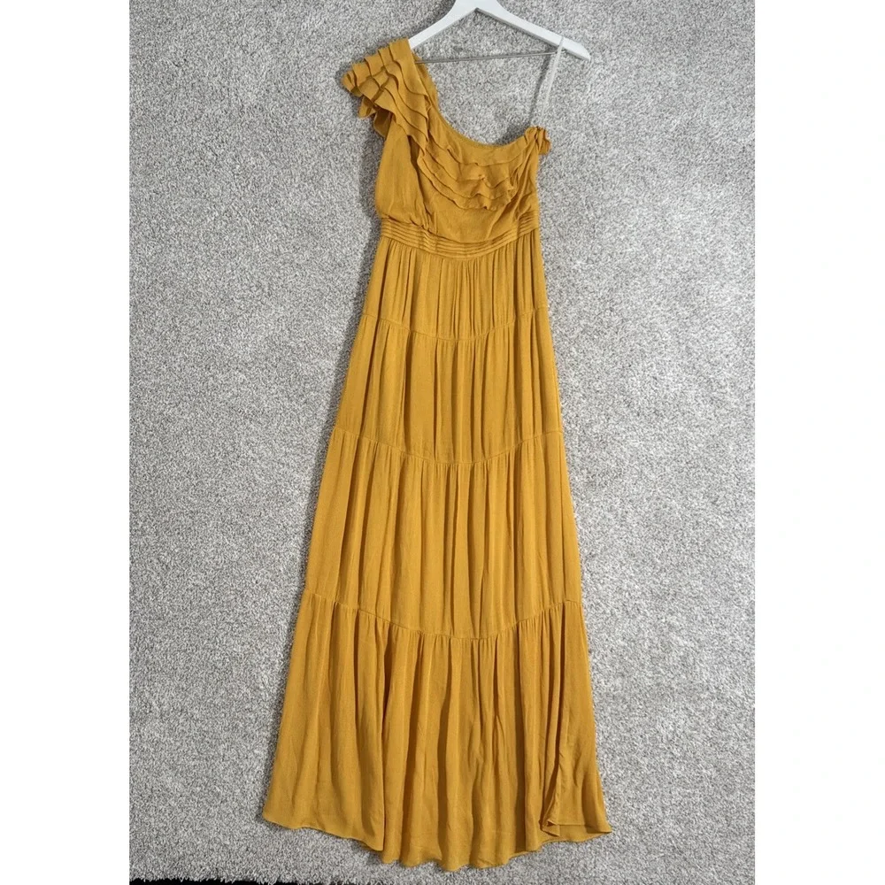 Tularosa Size Small Midi Dress Lily Yellow Dolly REVOLVE